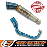 knalpot racing original six seven for vario 125 / 150 scoopy beat pcx 160 nmax old new aerox 155 mio