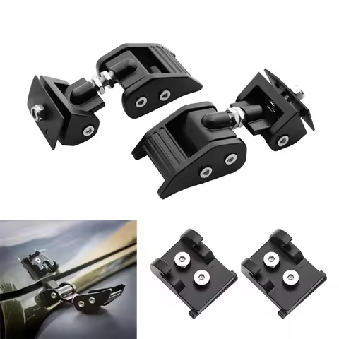 2PCS Hood Lock Latch Catch Car Engine Cover Lock for Jeep Wrangler JK JKU 2007-2017 Wrangler RR Hood
