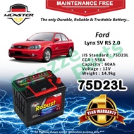 Münster Robust MF CMF 75D23 | 75D23L (60AH) Car Battery Bateri Kereta for Ford Lynx SV (A) RS 2.0 (A