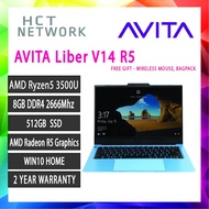 Avita Liber V14 R5 Laptop (Ryzen 5 3500U, 8GB, 512GB SSD, ATI, 14'' FHD, W10)