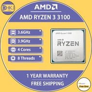 USED AMD Ryzen 3 3100 R3 3100 3.6 GHz Quad-Core Eight-Thread 65W CPU Processor L3=16M Socket AM4