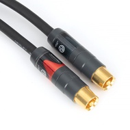 ปรับแต่ง Mogami 2534 Hifi เครื่องขยายเสียงสาย RCA Audio TV Amp DAC ลวด OFC Line Connector Profession