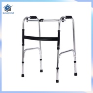 Elderly Walker Height Adjustable Foldable Elderly Stainless Steel Four-legged Walker Toddler Walker 