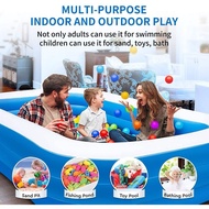 ASEMKAJKT - kolam renang anak jumbo petak karet bahan tebal 2.1M kolamrenang anak besar murah Inflatable Swimming Pool For Kids ukuranbesar tinggi /balon renang anak/mainan kolam renang anak balon renang anak kolam karet