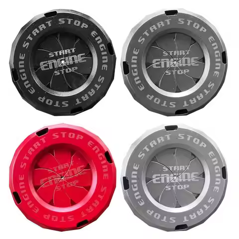 Engine Start Stop Button Cover 1-Key Start Button Cover 1 Click Start Button Protection Cover Anti-S