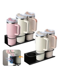 2 Packs Water Bottle Organizer For Cup 30 & 40 Oz, Magnetic Cup Holder, Magnetic Cup Storage Rack Ho