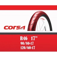 Corsa Platinum R46 90/80-17 120/60-17 Tayar Tubeless Tyre Original