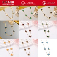 Gikado Five Clover Titanium Necklace Four Leaf Clover 13mm Four Leaf