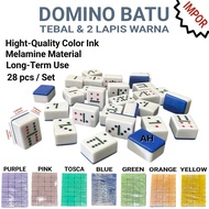 Gaple Stone Thick Domino Stone/ 28 pcs Contents 1 set