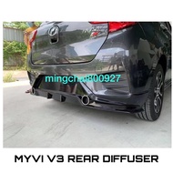 🔥READY STOCK🔥Perodua Myvi G3 2018-2021 Rear Diffuser V3 PU