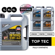 LIQUI MOLY TOP TEC - 4100 / 4200 / 4600 / 6200 / 6600 - MINYAK ENJIN KERETA - 0W20 / 5W30 / 5W40 FUL