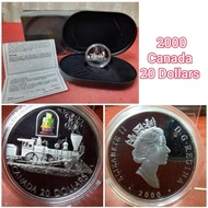 🔥加拿大~2000~Canada 20 Dollars . ELIZABETH II (9.25 Silver)🔥