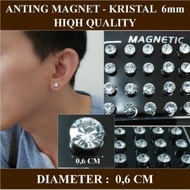 Gem magnetic earrings / diamond magnetic earrings / fake gem earrings / diamond magnetic earrings