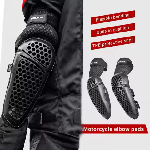 Motorbike Protection D3O Motorcycle Armor Set 4PCS Lightweight Knee & Elbow Protectors Guard for MTB