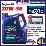 FIS Original Petronas Nexta Engine Oil 20W50 Mineral Synthetic Minyak Hitam Enjin Kereta 4Liter