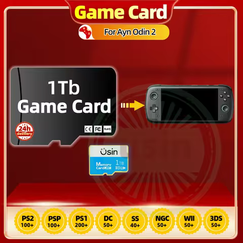 TF Game Cards For Ayn Odin 2 Mini Pro Lite Android Gaming Console Retro Playstation PS2 PSP PS1 3DS 
