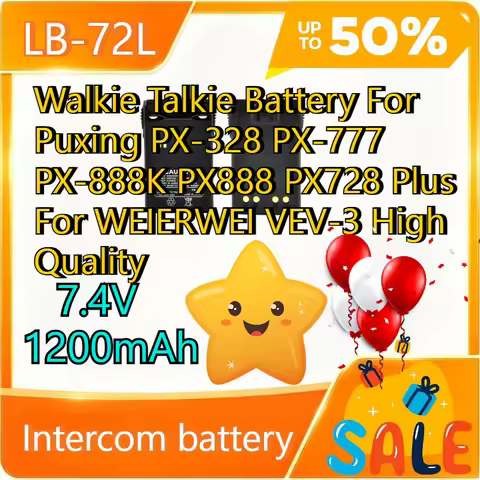 LB-72L 7.4V 1200mAh Walkie Talkie Battery For Puxing PX-328 PX-777 PX-888K PX888 PX728 Plus For WEIE