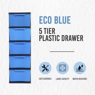 5 Tier ECO Big Storage Plastic Drawer Storage Cabinet Drawer Cabinet Clothes Drawer Laci Plastik Rak Baju