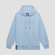 DAVIE JONES เสื้อฮู้ดดี้ Logo Regular Fit Hoodie PU0033 สีฟ้า เขียว