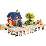 Shelves for Lego Building Bricks，Both sides can be used for placement，All-natural wood，Wall-mounted 