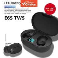 E6S Wireless Bluetooth Earbuds with Microphone and Noise-Cancelling Headset