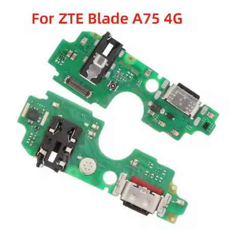 USB Charging Port Connector Board Flex Cable For ZTE Blade A75 4G 5G USB Charging Connector Module R