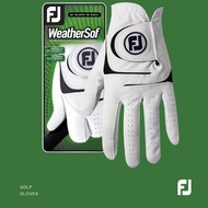 FJ WeatherSof Men's Golf Glove，Left Hand All-Weather Non-slip Breathable Durable Golf Glove