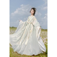 Yan Feiling Original Hanfu Twelve Flower God Series [Qingcha Fu] Wei Jin North South Dynasty Big Sle