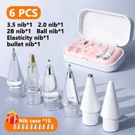 1/2/3 Replacement Heads For Apple 4/6pcs 2B Soft Head iPad Pro Pencil 1/2/3 Stylus Fine