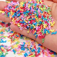New Colorful Candy Silk Soft Pottery Mixed Soft Pottery Slices 500g Simulation Ribbon Twist Candy di