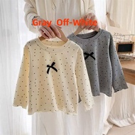 Dotted Bowknot Girls Top