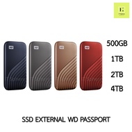 [ ศูนย์ไทย ประกัน 5 ปี ] WD PASSPORT SSD 500GB 1TB 2TB 4TB MIDNIGHT GOLD RED GREY Portable external ฮาร์ดดิสก์ harddisk