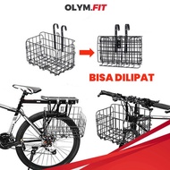 Keranjang Sepeda Lipat Foldable Basket Untuk Sepeda Dewasa MTB Lipat