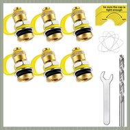 (QJWR) Gas Can Vent Caps 6 Pack Upgrade Gas Can Vent Kit Used for All for Gas Can Tank Water Jug Enh