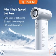 JISULIFE Handheld Fan Life9 Mini Portable Jet Fan Rechargeable USB Fans Outdoor/Indoor Summer Use