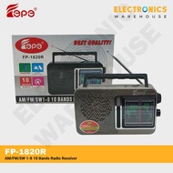 FEPE FP-1820R AM/FM/SW 1-8 10 Bands Radio Receiver