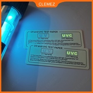 ✨Clemez✨ UVA UV UVC Test Card Dual-Purpose Disinfection Lamp Disinfection Test Card   👨‍🔬 UVC UVA UV