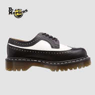 Dr. Martens รองเท้าคัดชูหนังแท้ สีดำ Dr. Martens รุ่น 3989 YELLOW STITCH SMOOTH LEATHER BROGUE SHOES