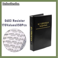 RelaxRealm Chip điện trở tụ cuốn sách 0603 0805 1206 độ chính xác 1% giá trị 170 cuộn cảm cuốn sách