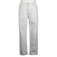 二手 Maison Margiela 牛仔褲，男士漂白牛仔褲，帶連結門襟，S50LA0101、S30612，棉質，2018 年。