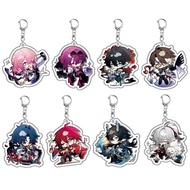 Acrylic Keychains Honkai:Star Rail Tingyun Elysia Asta Herta Jing Yuan Yanqing March 7th Key Chain C