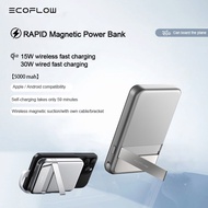 Ecoflow wireless powerbank 5000mAh fast charging Portable Power Bank with Stand & Built-in USB-C Cab