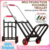Trolley Cart Multifunction Foldable Shopping Cart Folding Luggage Trolley Push Cart Grocery Car