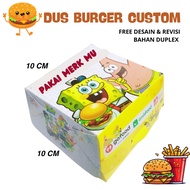 Burger Box Burger Box/ Burger Packaging/ CUSTOM Burger Container/