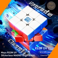 Rubik 3x3 Moyu Moyu RS3M UV COATED 2020 RS3 M RS3M Magnetic 3x3x3 Stickerless