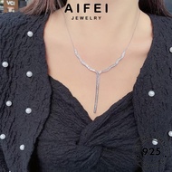 AIFEI JEWELRY Women Korean Sterling Perak Rantai Original Chain Accessories Perempuan 925 Silver For 純銀項鏈 Necklace Pendant Leher N922