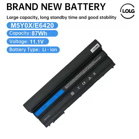 M5y0x Laptop Battery, 11.1V, 97WH, for Dell Latitude E6420, E6520, E5420, E5520, E6430, E5530, E5430