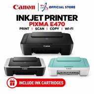 CANON PIXMA E470 COMPACT WIRELESS ALL-IN-ONE PRINTER - PRINT / SCAN / COPY / WI-FI