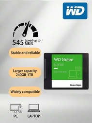 WD 2.5 英寸綠色 SSD 240GB 480GB 1TB 2TB 內置 PC 固態硬盤