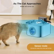 Wireless automatic cat water fountain, rechargeable cat water fountain, cat fountain suitable for sm